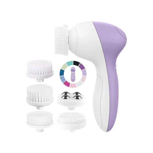 Face Scrubber | Facial Cleansing Brush Exfoliator Skin Care Beauty Products Powered Electric Wash Exfoliating Skincare Women Spin Cleanser Tools Cleaning Scrub Washer Self Care (Lilac Amethyst))